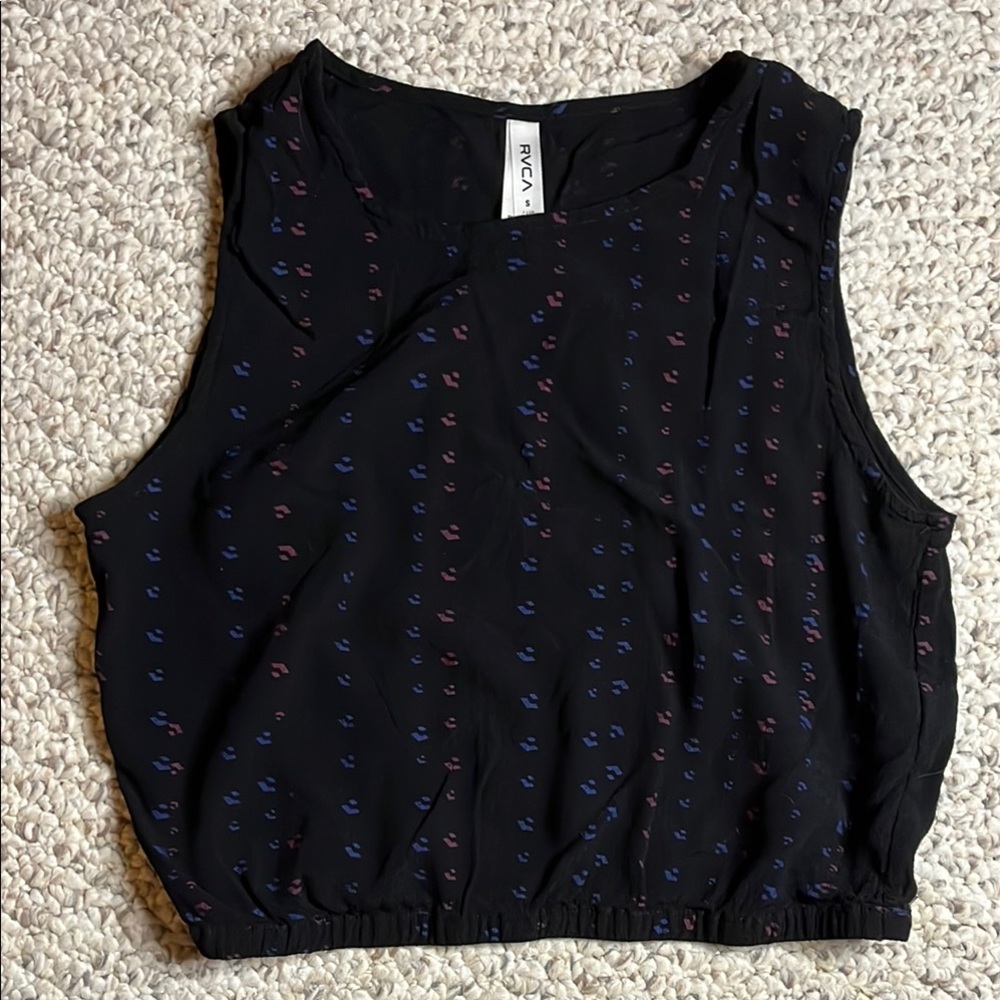 RVCA Women's Black Crop Top